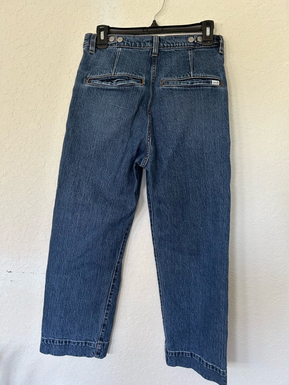 Levi's Women's Straight-Ankle Ribcage Jeans - Blue Denim Size 28 - Picture 4 of 9